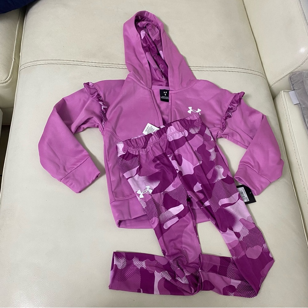 Under Armour pink camouflage cute legging warm set 7235 - Picture 5 of 6